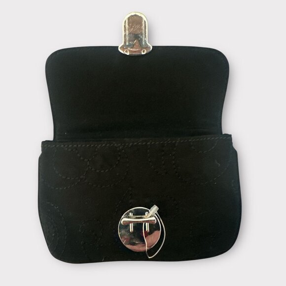 Vera Bradley Vera Tote Beige Ginger Snap Fleece Boucle Shoulder Bag + ID Wallet - Picture 12 of 14